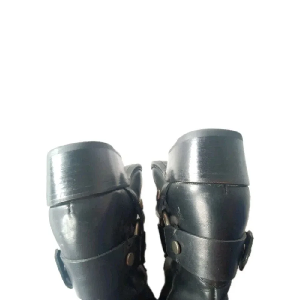 Frye Women's Carson Harness Tall Western Boots Size 9 M Black Leather 3470838